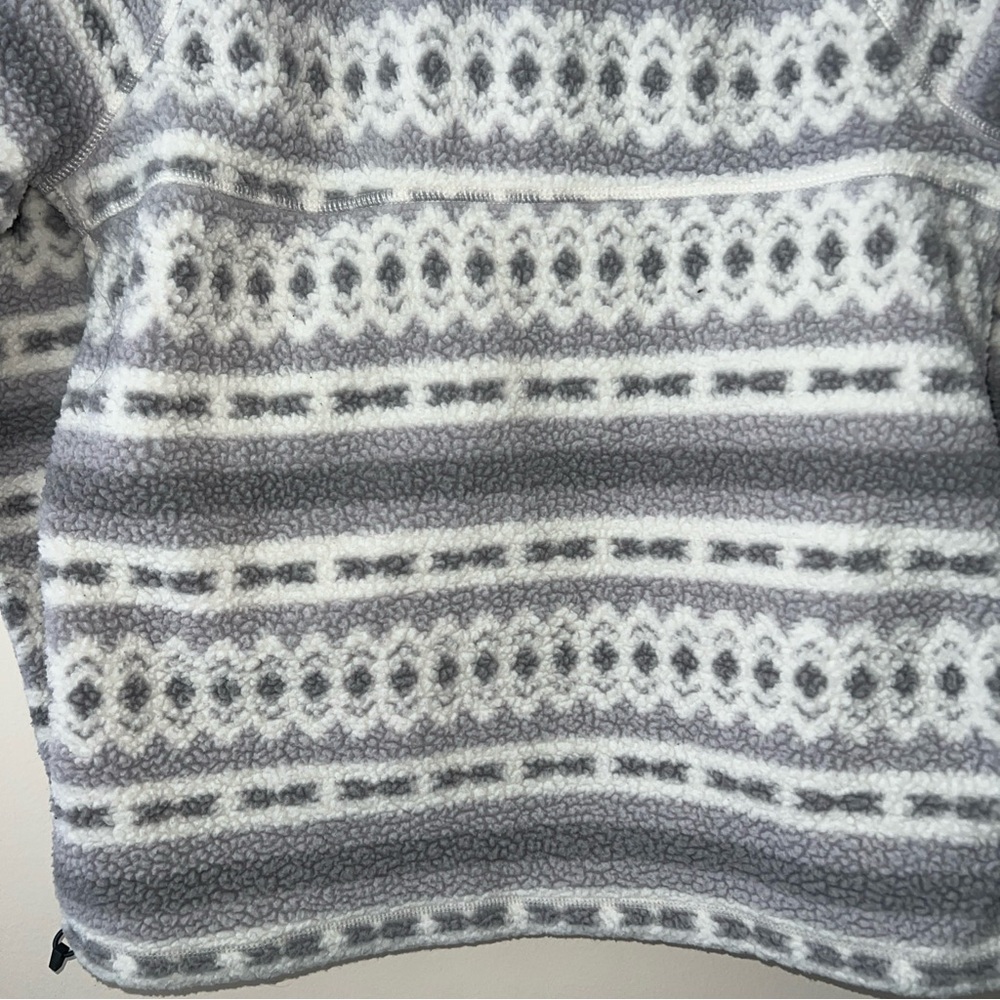 Carhartt Pile Fleece Jacket Relaxed Fit Pullover Quarter Snap Aztec Women Small - Picture 7 of 8